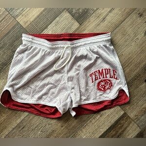 Temple League reversible shorts new with tags